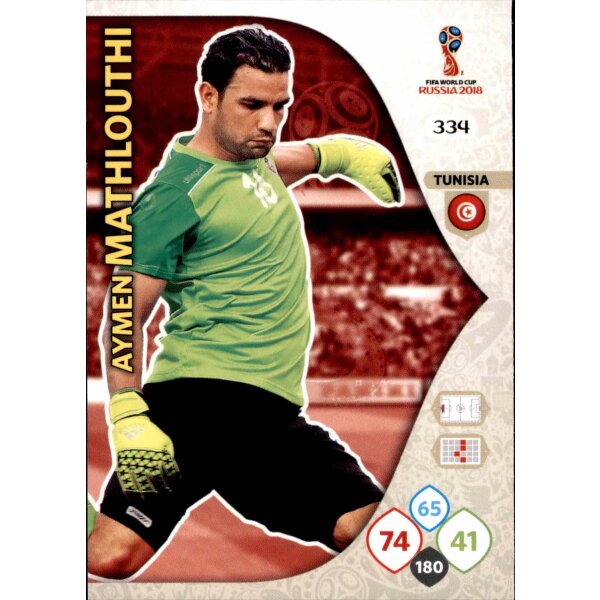 Panini WM Russia 2018 -  Nr. 334 - Aymen Mathlouthi - Team Mate