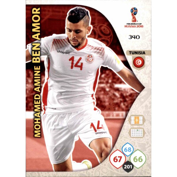 Panini WM Russia 2018 -  Nr. 340 - Mohamed Amine Ben Amor - Team Mate