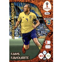 Panini WM Russia 2018 -  Nr. 398 - Andreas Granqvist -...