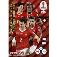 Panini WM Russia 2018 -  Nr. 405 - Schweiz - Power 4