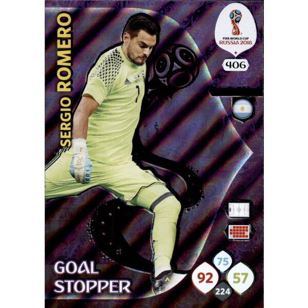 Panini WM Russia 2018 -  Nr. 406 - Sergio Romero - Goal Stopper