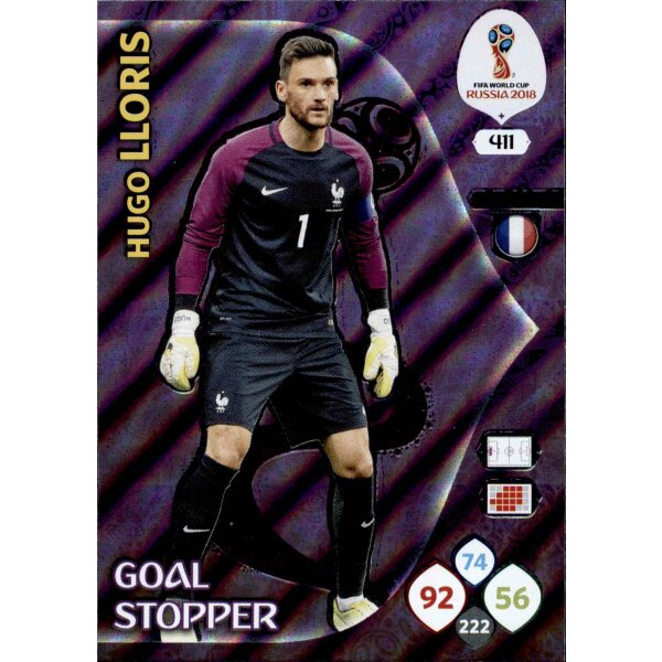 Panini WM Russia 2018 -  Nr. 411 - Hugo Lloris - Goal Stopper