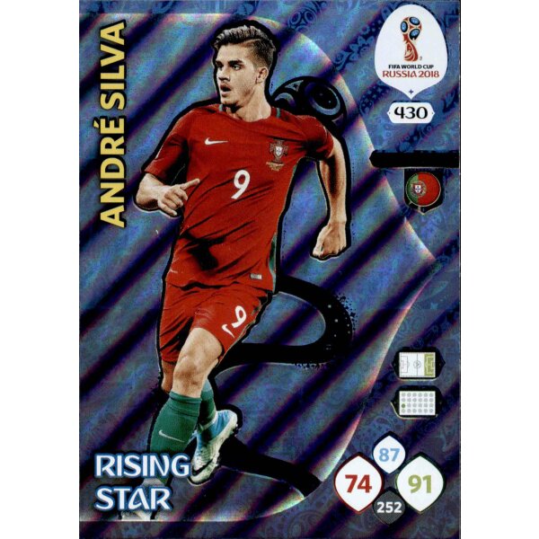 Panini WM Russia 2018 -  Nr. 430 - Andre Silva - Rising Star