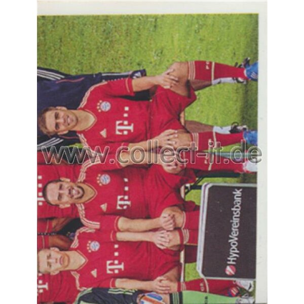 BAM1213 - Sticker 7 - Mannschaftsbild  - Panini FC Bayern München 2012/13