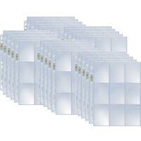 25 Ultra Pro 9-Pocket Silver Series Pages Ordnerseiten...