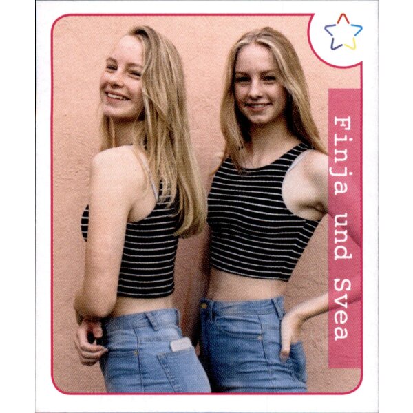 Sticker 12 - Panini - Webstars 2018 Girls - Finja und Sven