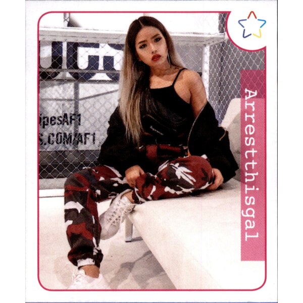 Sticker 140 - Panini - Webstars 2018 Girls - Arrestthisgal