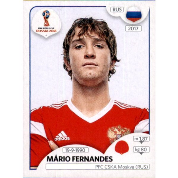 Panini WM 2018 - Sticker 37 - Mario Fernandes - Russland