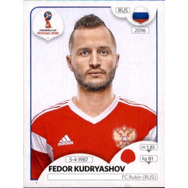 Panini WM 2018 - Sticker 38 - Fedor Kudryashov - Russland