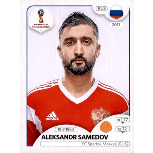 Panini WM 2018 - Sticker 45 - Aleksandr Samedov - Russland