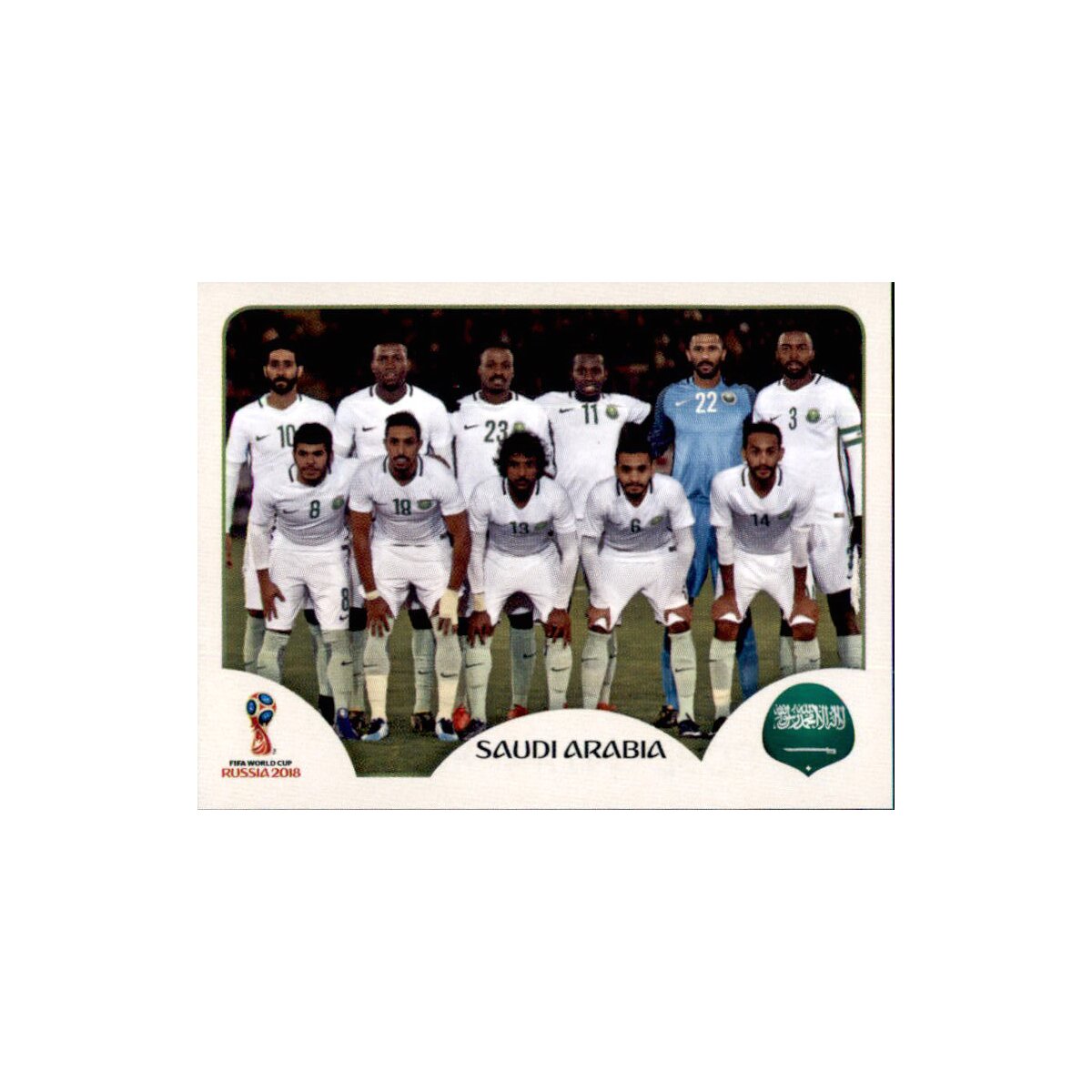 Mannschaftspaket Saudi-Arabien Sticker 53-71 Panini WM 2018 Russia Sticker 