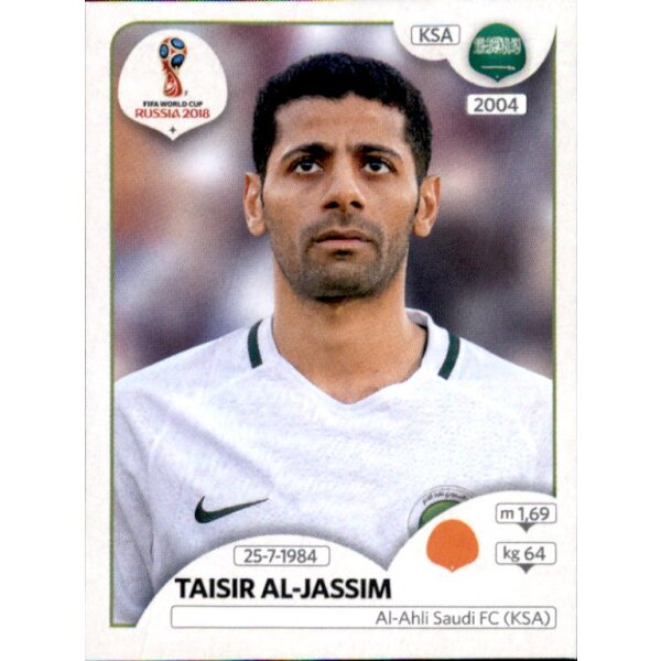 Panini WM 2018 - Sticker 62 - Taisir Al-Jassim - Saudi-Arabien