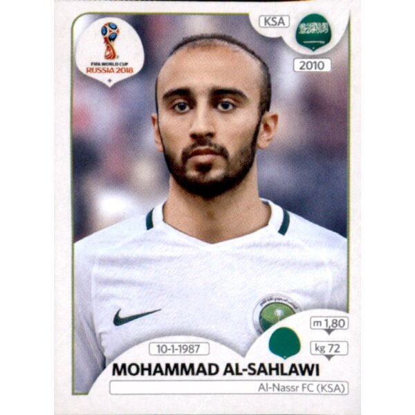Panini WM 2018 - Sticker 69 - Mohammad Al-Sahlawi - Saudi-Arabien