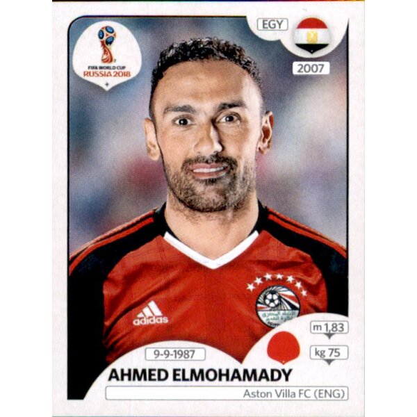 Panini WM 2018 - Sticker 76 - Ahmed Elmohamady - Ägypten