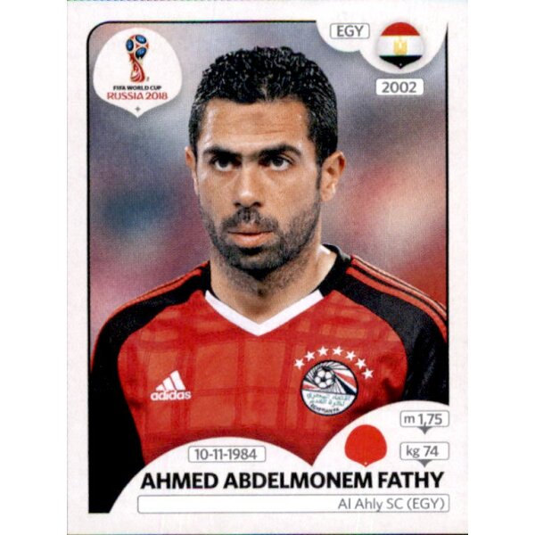 Panini WM 2018 - Sticker 80 - Ahmed Abdelmonem Fathy - Ägypten