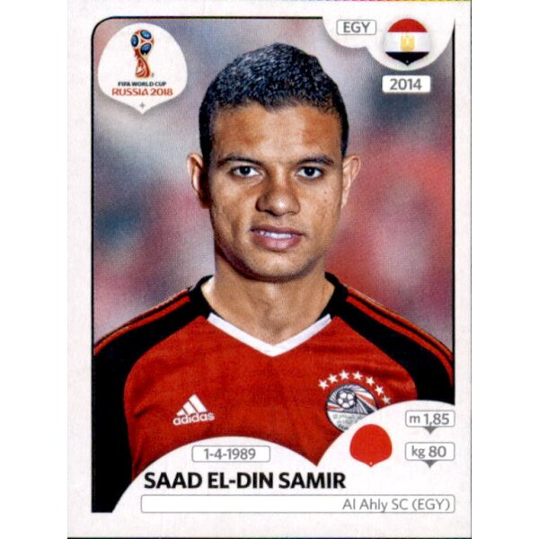 Panini WM 2018 - Sticker 82 - Saad El-Din Samir - Ägypten