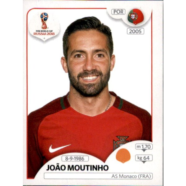 Panini WM 2018 - Sticker 121 - João Moutinho - Portugal