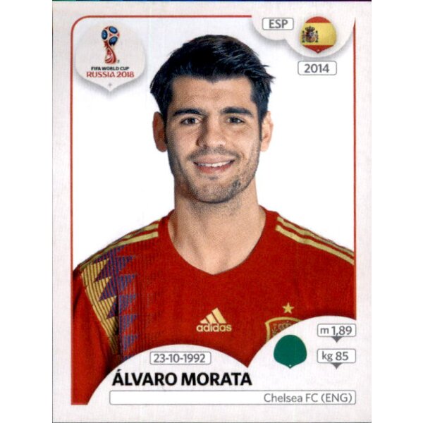 Panini WM 2018 - Sticker 149 - Alvaro Morata - Spanien