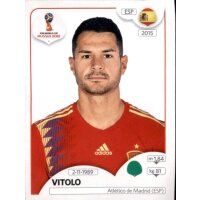 Panini WM 2018 - Sticker 150 - Vitolo - Spanien