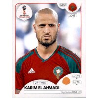 Panini WM 2018 - Sticker 162 - Karim El Ahmadi - Marokko
