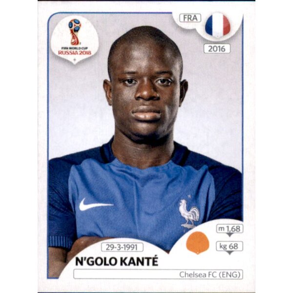 Panini WM 2018 - Sticker 202 - NGolo Kanté - Frankreich