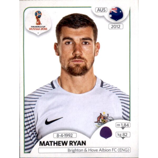 Panini WM 2018 - Sticker 214 - Mathew Ryan - Australien