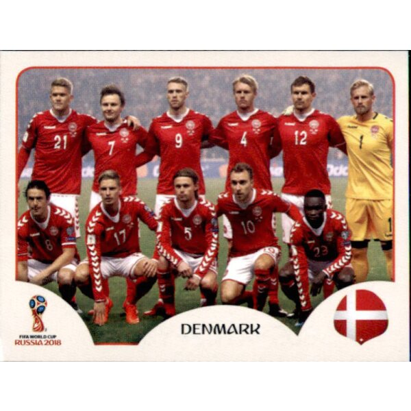 Panini WM 2018 - Sticker 253 - Dänemark - Team - Dänemark