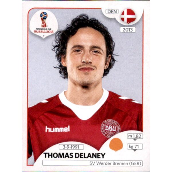 Panini WM 2018 - Sticker 264 - Thomas Delaney - Dänemark