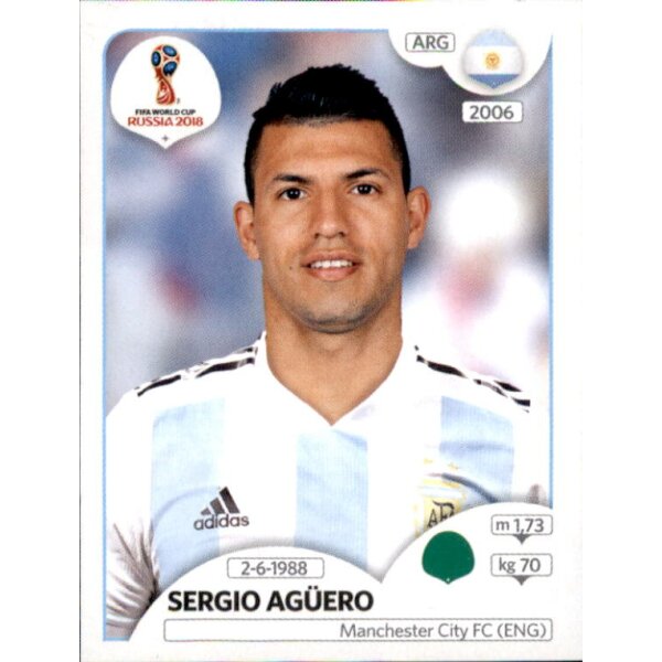 Panini WM 2018 - Sticker 290 - Sergio Agüero - Argentinien