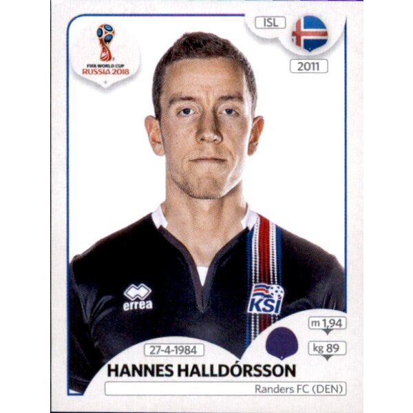 Panini WM 2018 - Sticker 294 - Hannes Halldórsson - Island