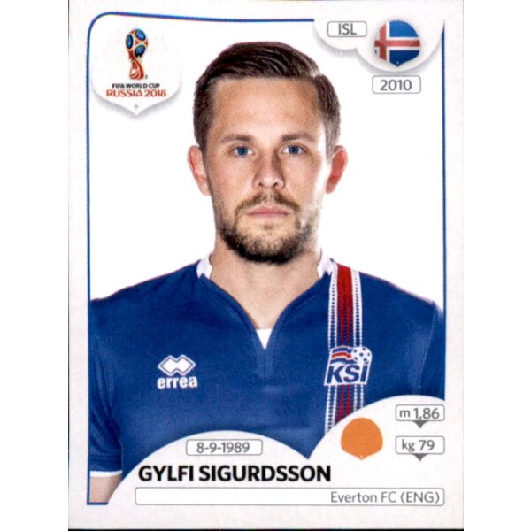 Panini WM 2018 - Sticker 304 - Gylfi Sigurdsson - Island