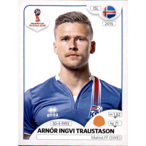 Panini WM 2018 - Sticker 305 - Arnór Ingvi Traustason - Island