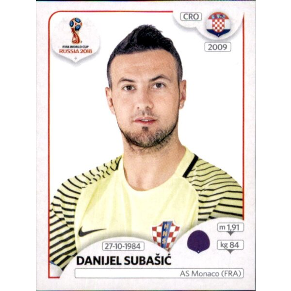 Panini WM 2018 - Sticker 314 - Danijel Subašic - Kroatien