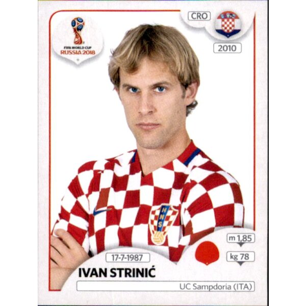 Panini WM 2018 - Sticker 316 - Ivan Strinic - Kroatien