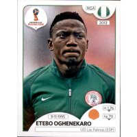 Panini WM 2018 - Sticker 343 - Etebo Oghenekaro - Nigeria