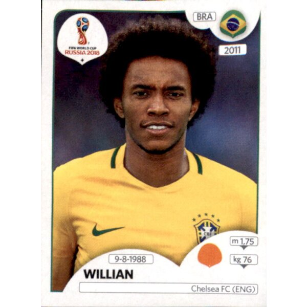 Panini WM 2018 - Sticker 361 - Willian - Brasilien