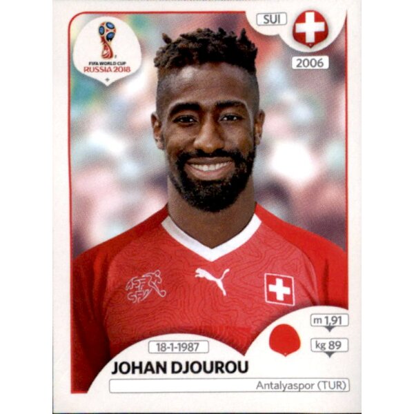 Panini WM 2018 - Sticker 379 - Johan Djourou - Schweiz