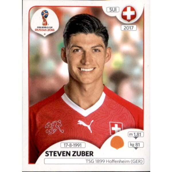 Panini WM 2018 - Sticker 382 - Steven Zuber - Schweiz