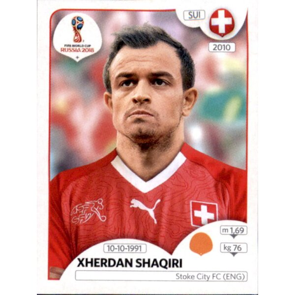 Panini WM 2018 - Sticker 385 - Xherdan Shaqiri - Schweiz