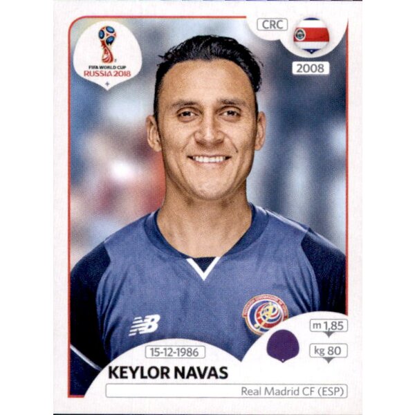 Panini WM 2018 - Sticker 394 - Keylor Navas - Costa Rica