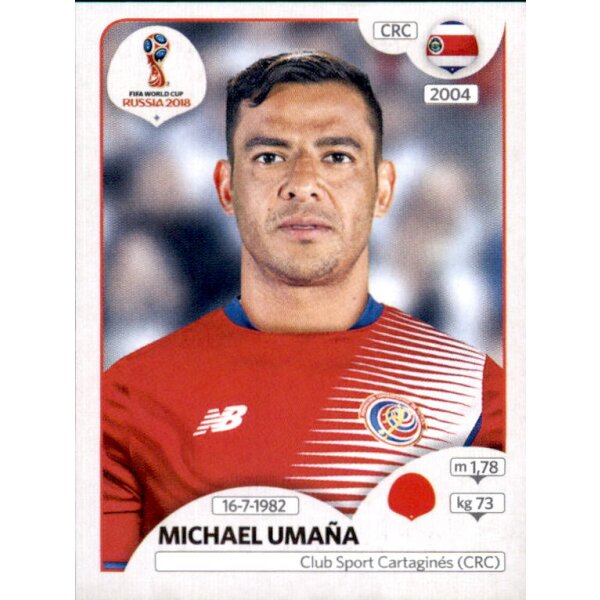 Panini WM 2018 - Sticker 401 - Michael Umaña - Costa Rica