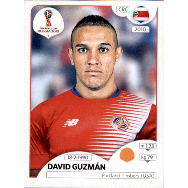Panini WM 2018 - Sticker 407 - David Guzmán - Costa Rica