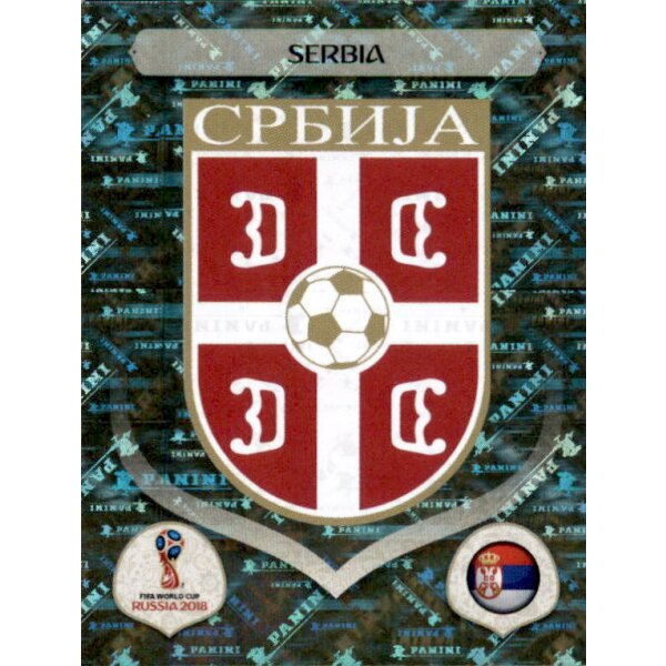 Panini WM 2018 - Sticker 412 - Serbien - Emblem - Serbien