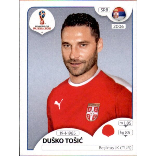 Panini WM 2018 - Sticker 419 - Duško Tošic - Serbien