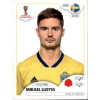 Panini WM 2018 - Sticker 475 - Mikael Lustig - Schweden