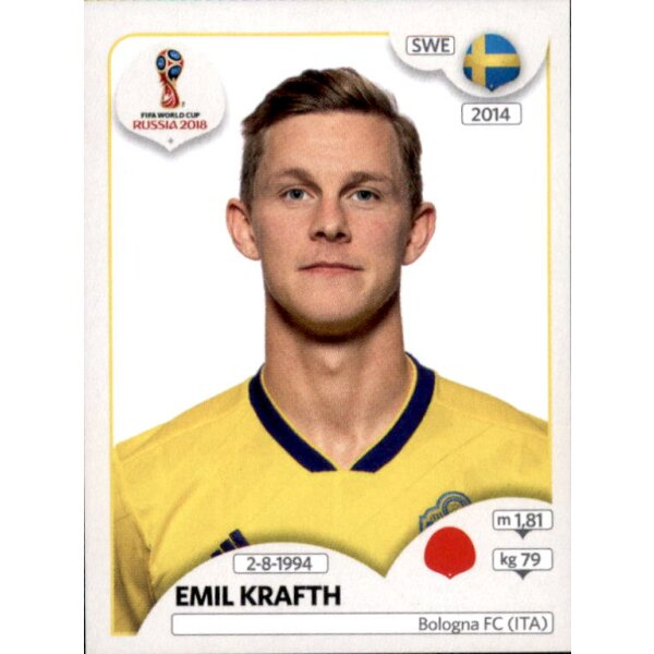 Panini WM 2018 - Sticker 480 - Emil Krafth - Schweden