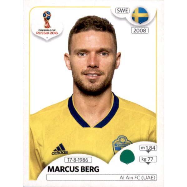 Panini WM 2018 - Sticker 489 - Marcus Berg - Schweden