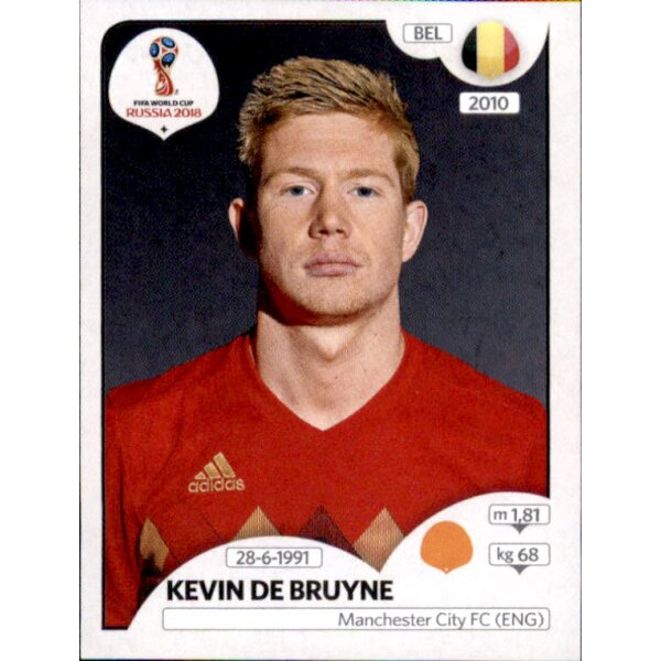 Panini WM 2018 - Sticker 522 - Kevin De Bruyne - Belgien