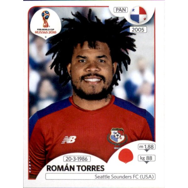 Panini WM 2018 - Sticker 538 - Román Torres - Panama