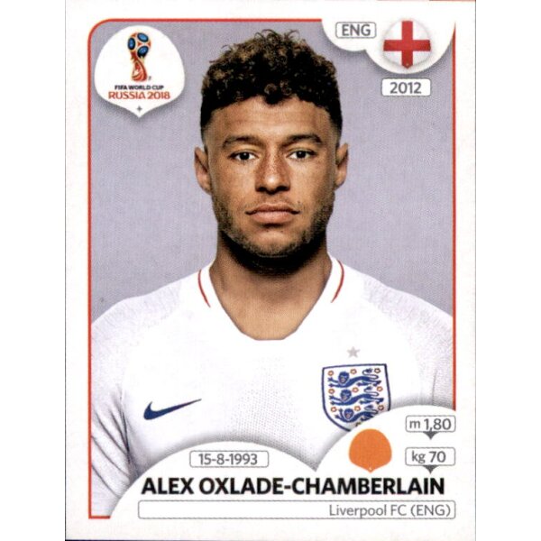 Panini WM 2018 - Sticker 583 - Alex Oxlade-Chamberlain - England